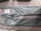 Purple Men s Light Wash Distressed Slim Straight Denim Jeans Blue