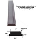 Flexible Magnetic Strip Insert For Framed Shower Doors - 75  Long