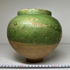 Chinese Han Period Green Glazed Ceramic Jar 18cm Antique Pottery