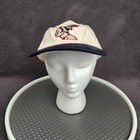 Hatuey Beer Hat Cap Strap Back Tan Navy Embroidered Native Mens Slogan Promo