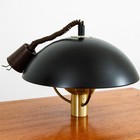 Mid Century Modern Danish Pendant Light Fixture Hanging Fog   Morup Black Dome