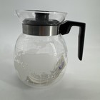 Nescafe Nestle World Map Etched Glass Coffee Pot Kettle Carafe Vintage Japan 79