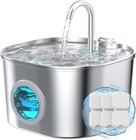 Cat Water Fountain Stainless Steel  Pet Fountains For Cats dog Indoor Automatic 