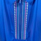 Jofit Sleeveless Polo Shirt Wolmens Large Golf Tennis Zip Front Blue Embroidery