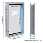 27 x17  Aluminum Large Dog Door Pet Cat Magnetic Lockable Flap Screen Gate Xl