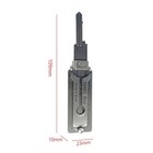 2-in-1 Stainless Steel Key Decoder Ss001 Pro Lock Decoder Repair Tools- 1pc 