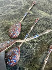 Antique Imperial Russian Sterling Silver 84 Cloisonne Enamel 6 Spoons