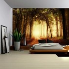 66 x96  - Large Self-adhesive Sunset Forest Wall Mural Wallpaper