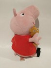 Ty Beanie Baby Peppa Pig Holding Teddy Bear 6  Tall Plush Stuffed Toy