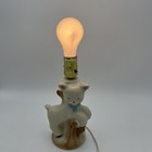Vintage 1950 s Baby Lamb Nursery Ceramic Lamp Mary Had A Little Lamb - Works