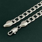 925 Silver Plated Water Wave Chain Necklace 3mm 4mm Jewelry Men Women 16-22  Us