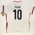 Christian Pulisic Autographed White Team Usa Home Jersey Signed  Panini Coa