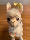 Vintage Steiff Mohair Lama 7in  Hardstuffed  Paper Name Tag excellent Cond 1950s