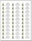 150 Tall Saguaro Cactus Desert Return Address Labels Personalized 1 X 2 5 8