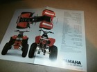 Vintage  1987    Yamaha Atv  Brochure Warrior
