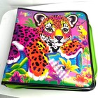True Vintage Lisa Frank Binder Kid Y2k 90s Rainbow Core Hunter The Leopard Euc