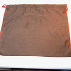 Coach Brown Dust Bag Cover W red Trim   Drawstring 16  X 13 