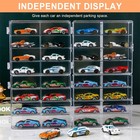4pcs Car Display Case 1 64 Scale Compatible With Hot Wheels 32 Compartments