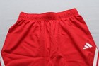 Adidas Unisex Kid s Woven Three Stripes Athletic Shorts Eh6 Red Large Nwt