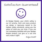 Badger Basket Sleigh Style Baby Changing Table - Diaper Station With 6 Remova   