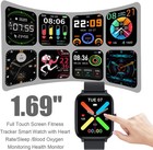 Smart Watch For Men Women Compatible With Iphone Samsung Android Phone Black 