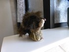 Vtg Hand Made Boy Girl Waving Folk Art Nyform Norway Troll gnome Figurine Couple