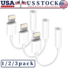 3 Pack For Iphone Headphone Jack Adapter 3 5mm Aux Cable Earphone Cord Converter