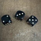 3 Vintage Bakelite Translucent Cherry Red 3 4    Dice 28g No Chips