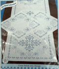 Jack Dempsey Needle Art 15   x42    Perle Edge Scarf   Doilies Set  366 Xx-americana