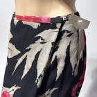 Liz Claiborne Floral Faux Wrap Maxi Skirt Size 12 Tropical Hawaiian Black Nwt