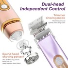 Waterproof Bikini Trimmer   Electric Razor For Women  Dual Head  Cordless  Painl