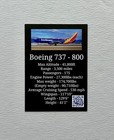 Southwest Airlines Unofficial Trading Card Boeing 737-800 W  Holder