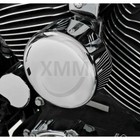 Chrome Smooth Round Horn Cover For Harley Road King Glide Fltru Fltrx Softail