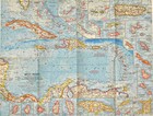 1962-12  december Vintage Original Map The West Indies National Geographic  503 