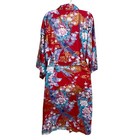 Vintage Sakurai Shoji Japanese Kimono Robe Womens Cotton Floral Yukata Geisha