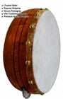 Khanjeera Handdrum Percussion Dhapli Goat Skin Cover Wooden Khamak Professional