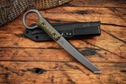 Rmj Tactical Cpm-3v Stabby Guy Tungsten Cerakote W  Kydex And Dcc Clip