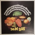 1975 Mcdonald s Big Mac Beef Patty Song Translite  22 Inches By 22 Inches