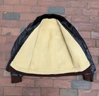 1950s A2 Sherpa Leather Bomber Jacket Rare Vintage