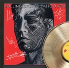 Rolling Stones Framed Wood Reproduction Signature Lp Record Display   m4 