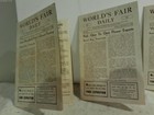 New York Worlds Fair 1940 Lot 5 Daily Newsletter June September October Hersholt