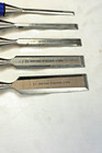 Graduated Set Of 5 Marples Bevel Edge Socket Chisels - 1 4  To 1  - Blue Handles
