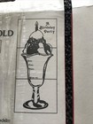 16 Birthday Party Invitations   Envelopes Z-fold Candle Drawing Board New Sealed