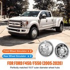 19 5  Wheel Simulators Cover Stainless Steel 2005-2020 Ford F450 f550 4 Pc