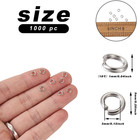Open Jump Rings 5mm 1000 Pcs Stainless Steel 1mm Wire Jewelry Connectors