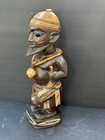 Yoruba Shango Priest   Devotee With Oshe Axe   Offering - Hand-carved Wood 18 