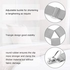 Bed Sheet Fasteners  4 Pcs Adjustable Triangle Elastic Suspenders 4 Pcs  Grey 