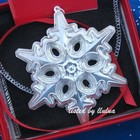 New     Gorham 1991 Snowflake Sterling Silver Christmas Ornament