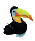 Vintage Coca Cola International Toolu Toucan Bird Plush Beanie Stuffed Animal