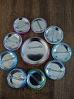 Lot Of 9 Humorous Theme Quote Pinback Buttons badges - Vintage 80s